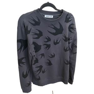 McQ by Alexander McQueen Black Sparrows Crewneck